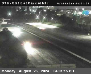 NB 15 at Carmel Mountain Rd.