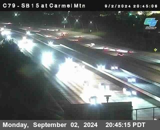 NB 15 at Carmel Mountain Rd.