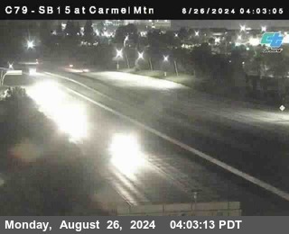 NB 15 at Carmel Mountain Rd.