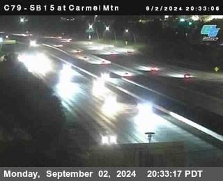 NB 15 at Carmel Mountain Rd.