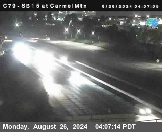 NB 15 at Carmel Mountain Rd.