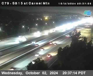 NB 15 at Carmel Mountain Rd.