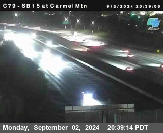 NB 15 at Carmel Mountain Rd.