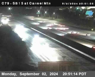 NB 15 at Carmel Mountain Rd.