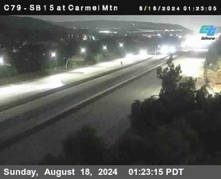 NB 15 at Carmel Mountain Rd.