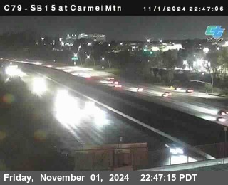 NB 15 at Carmel Mountain Rd.