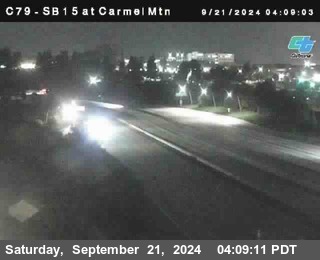 NB 15 at Carmel Mountain Rd.