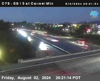 NB 15 at Carmel Mountain Rd.