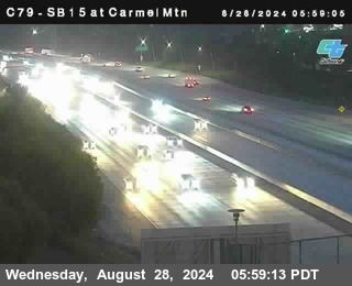 NB 15 at Carmel Mountain Rd.