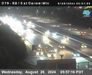 NB 15 at Carmel Mountain Rd.