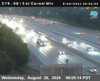 NB 15 at Carmel Mountain Rd.