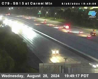 NB 15 at Carmel Mountain Rd.