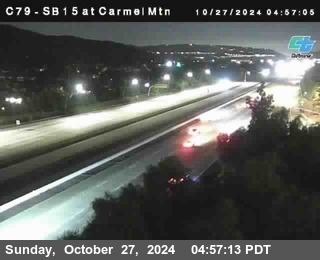 NB 15 at Carmel Mountain Rd.