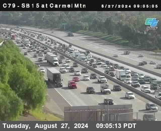 NB 15 at Carmel Mountain Rd.