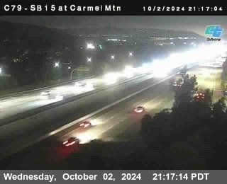 NB 15 at Carmel Mountain Rd.