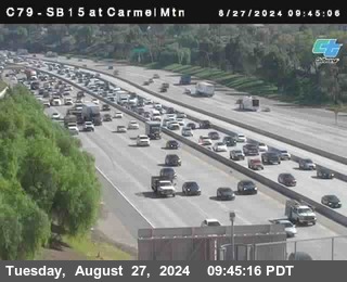 NB 15 at Carmel Mountain Rd.