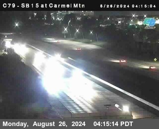 NB 15 at Carmel Mountain Rd.