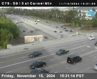 NB 15 at Carmel Mountain Rd.