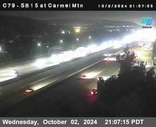 NB 15 at Carmel Mountain Rd.