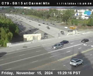 NB 15 at Carmel Mountain Rd.