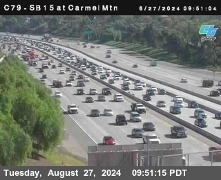 NB 15 at Carmel Mountain Rd.