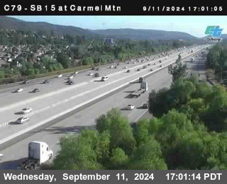 NB 15 at Carmel Mountain Rd.