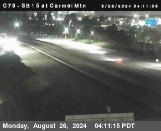 NB 15 at Carmel Mountain Rd.