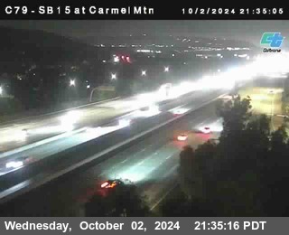 NB 15 at Carmel Mountain Rd.