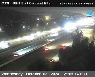 NB 15 at Carmel Mountain Rd.