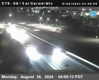 NB 15 at Carmel Mountain Rd.