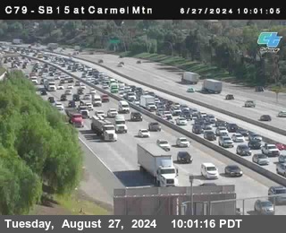 NB 15 at Carmel Mountain Rd.