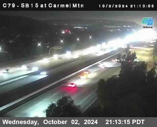 NB 15 at Carmel Mountain Rd.