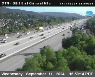 NB 15 at Carmel Mountain Rd.