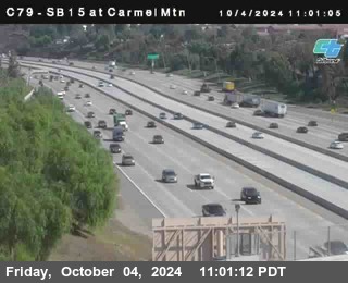 NB 15 at Carmel Mountain Rd.