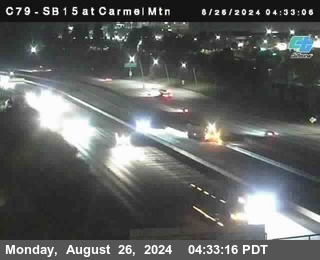 NB 15 at Carmel Mountain Rd.