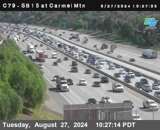 NB 15 at Carmel Mountain Rd.