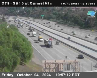 NB 15 at Carmel Mountain Rd.