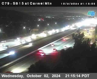 NB 15 at Carmel Mountain Rd.