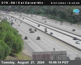 NB 15 at Carmel Mountain Rd.