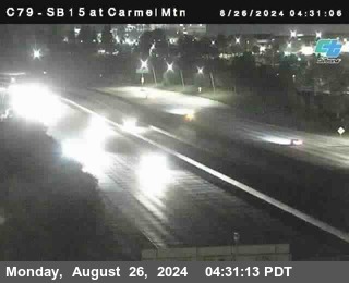 NB 15 at Carmel Mountain Rd.