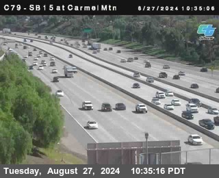 NB 15 at Carmel Mountain Rd.