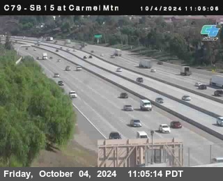 NB 15 at Carmel Mountain Rd.