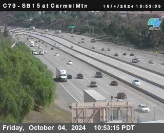 NB 15 at Carmel Mountain Rd.