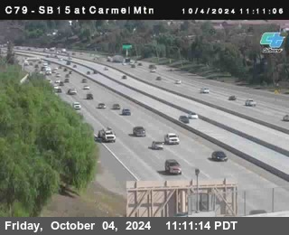 NB 15 at Carmel Mountain Rd.