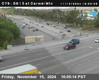 NB 15 at Carmel Mountain Rd.