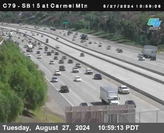 NB 15 at Carmel Mountain Rd.