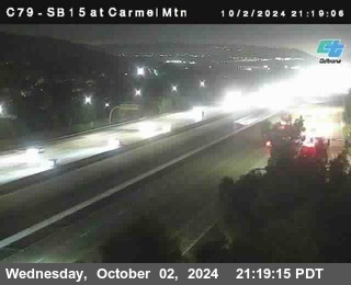 NB 15 at Carmel Mountain Rd.