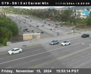 NB 15 at Carmel Mountain Rd.