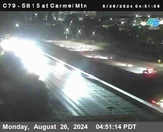 NB 15 at Carmel Mountain Rd.