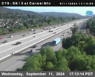 NB 15 at Carmel Mountain Rd.